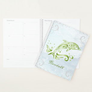 Green Dolphin Personalised Planner