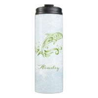 Green Dolphin Personalised Thermal Tumbler