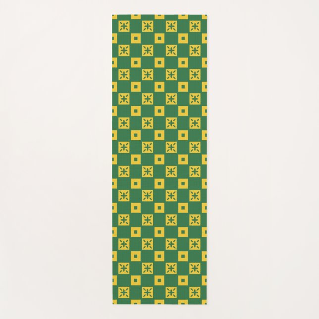 Green Domino Yoga Mat (Front)