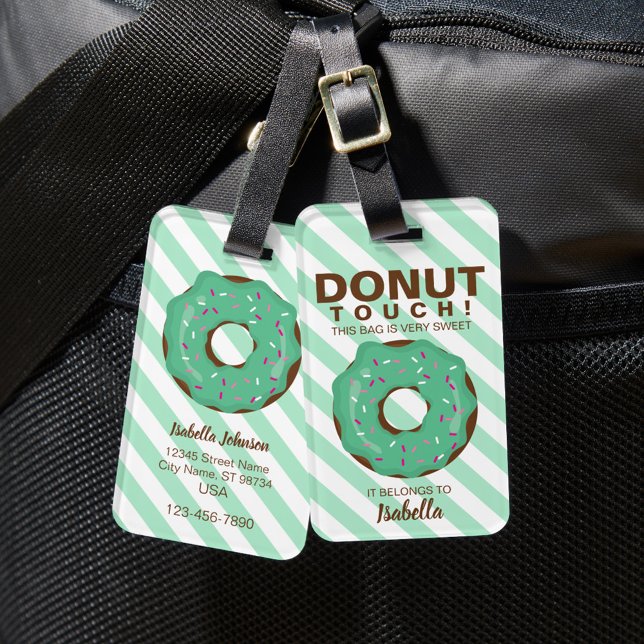Green Donut Luggage Tag (Creator Uploaded)