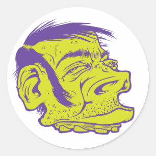 Green Dood Classic Round Sticker