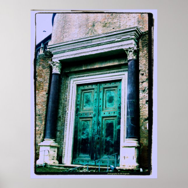 Green Door..photography by JB Originals Poster (Front)