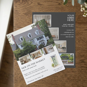 Green Door Watercolor Listing Real Estate Agent Flyer
