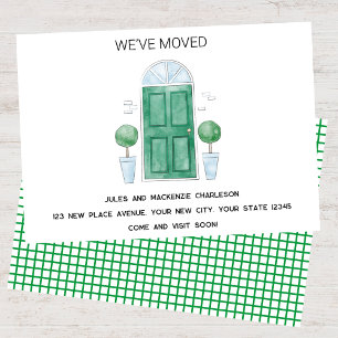 Green Door We Have Moved New Home Announcement