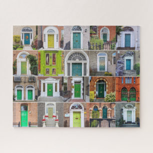 Green Doors of Ireland Jigsaw Puzzle
