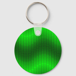 Green dot wave key ring
