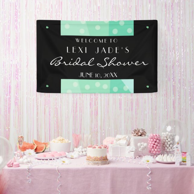 Green Dots and Spots Party Banner (Party)