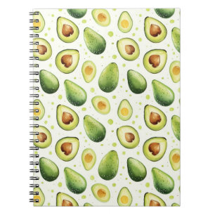 Green Dots Avocados Notebook