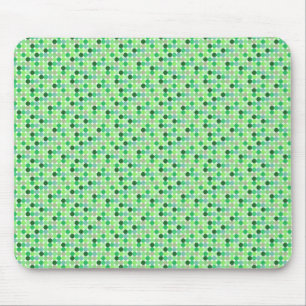 Green Dots Mouse Mat