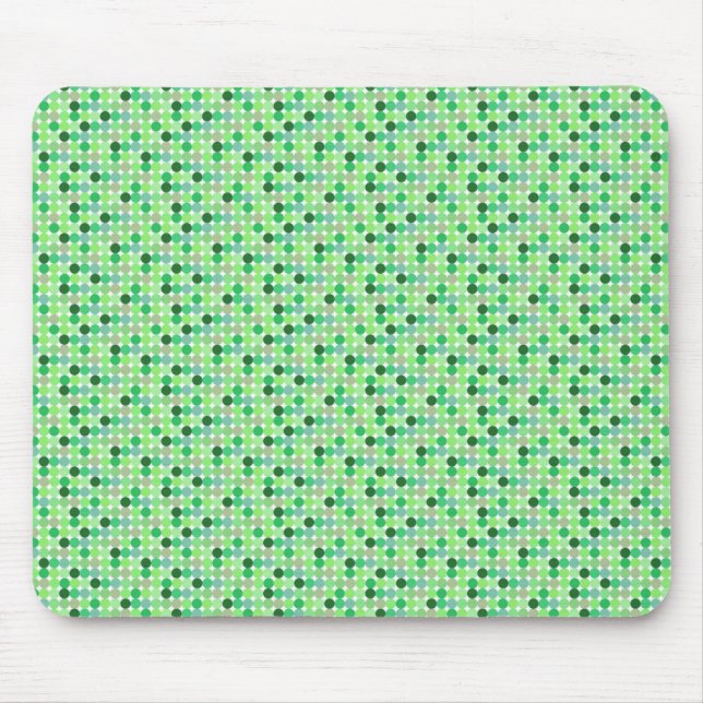 Green Dots Mouse Mat (Front)