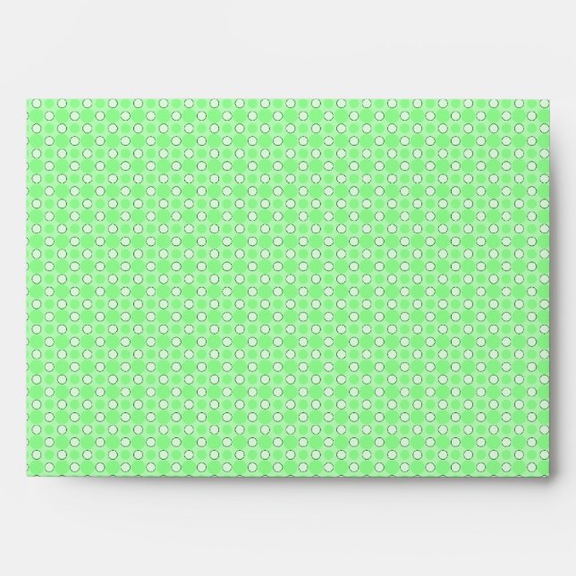 Green Dots Pattern Envelopes (Front)
