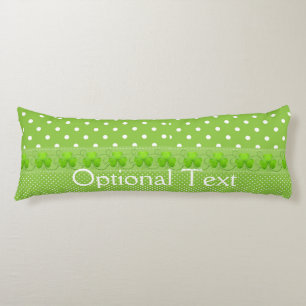 Green, Dots & Shamrocks Body Cushion