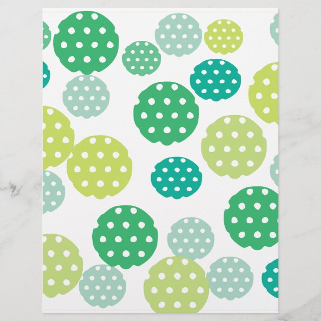 Green dotted Circle Paper: (Front)