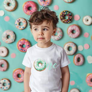  Green Doughnut Birthday Toddler T-Shirt