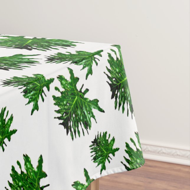 Green Dracaena Fern Leaves, Tablecloth (In Situ)