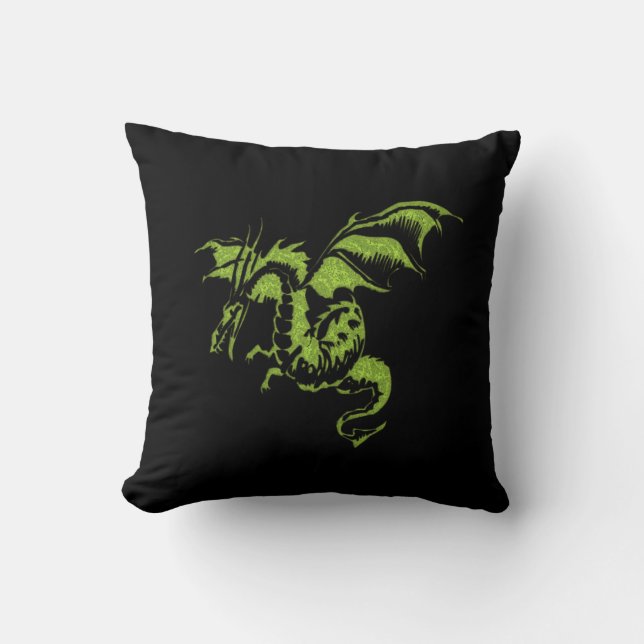 Green Dragon Cushion (Front)