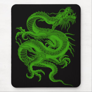 Green Dragon Draco Mouse Pad