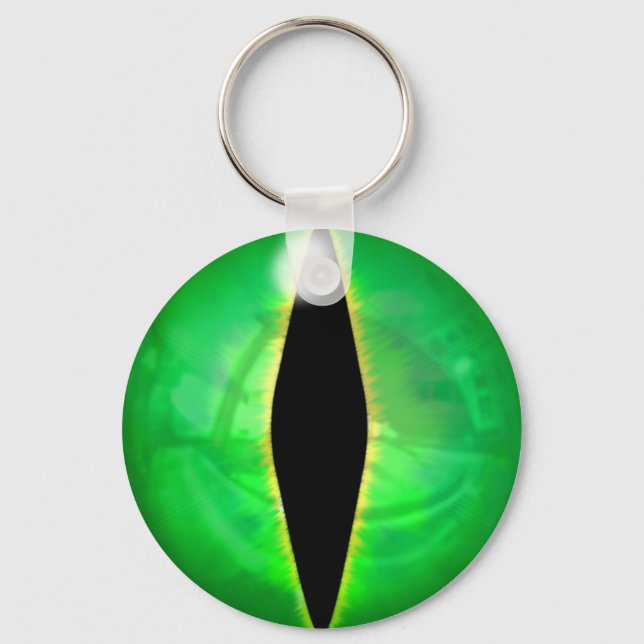 Green Dragon Eye Key Ring (Front)