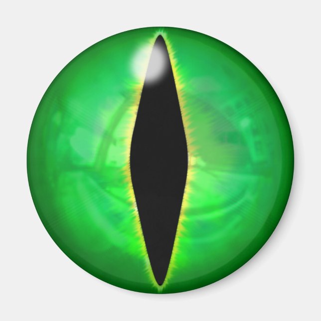 Green Dragon Eye Magnet (Front)