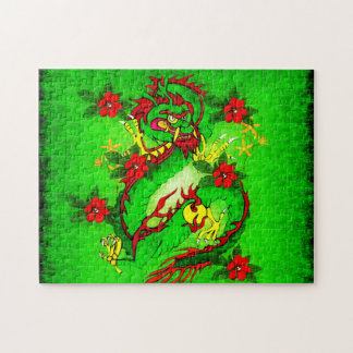 Green Dragon Jigsaw Puzzle