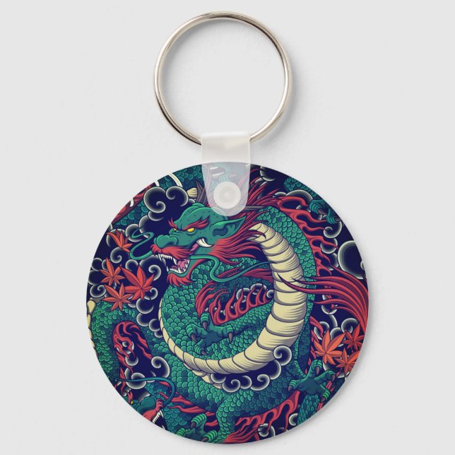 Green Dragon Key Ring (Front)