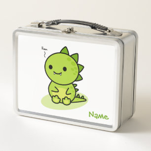 Green dragon metal lunch box