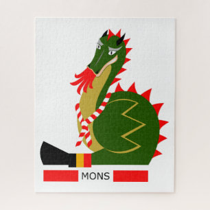 Green Dragon of city Mons, Belgium Jigsaw Puzzle