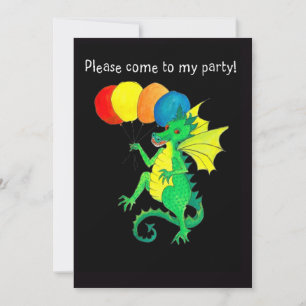 Green Dragon Party Invitation