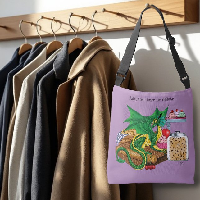 Green Dragon Pastry Chef Crossbody Bag (Creator Uploaded)