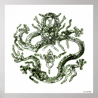 Green Dragon Print
