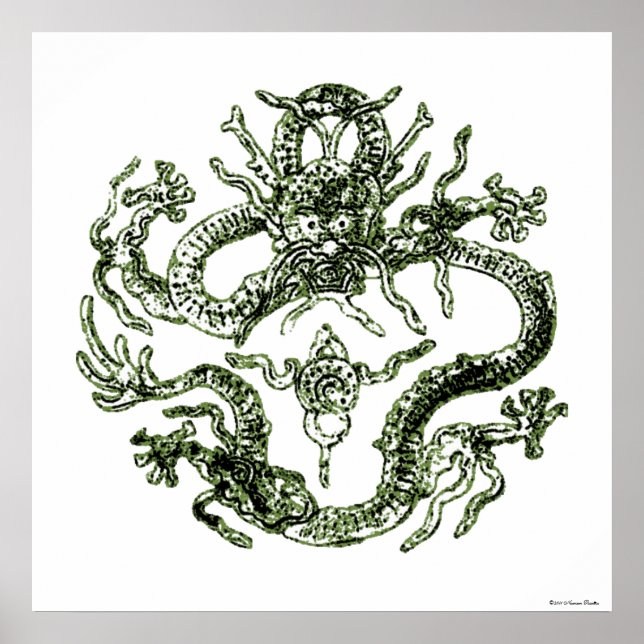 Green Dragon Print (Front)