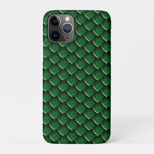 Green Dragon Scale Case-Mate iPhone Case (Back)