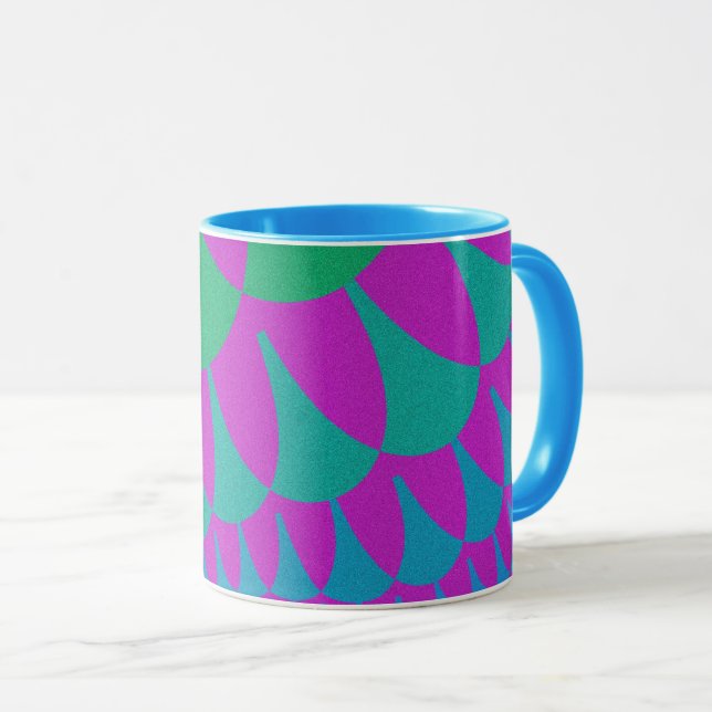 Green Dragon Scales Mug (Front Right)