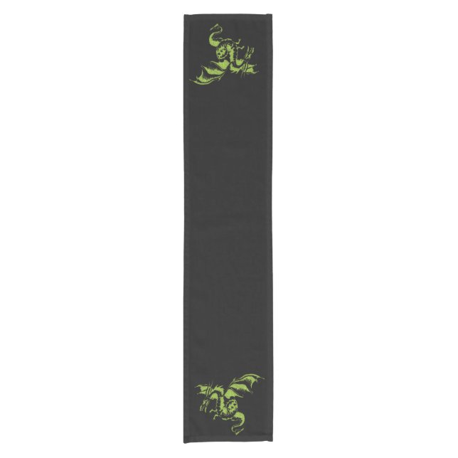 Green Dragon Short Table Runner (Front)