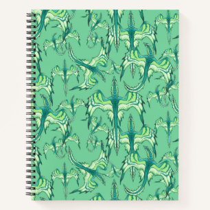 Green Dragon Spiral Notebook Journal