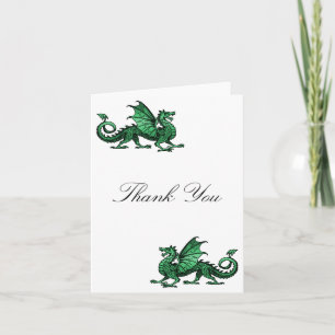 Green Dragon Thank You Card