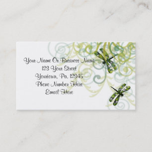 Green Dragonflies Business Card