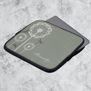 Green Dragonflies Laptop Sleeve