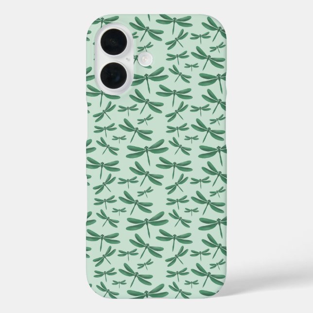 Green Dragonflies Pattern  Case-Mate iPhone Case (Back)