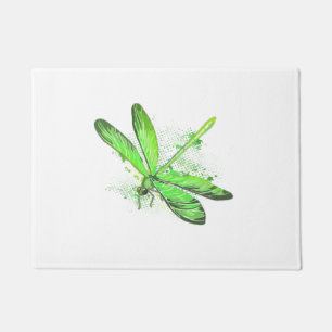 Green Dragonfly Doormat