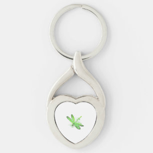 Green Dragonfly  Key Ring