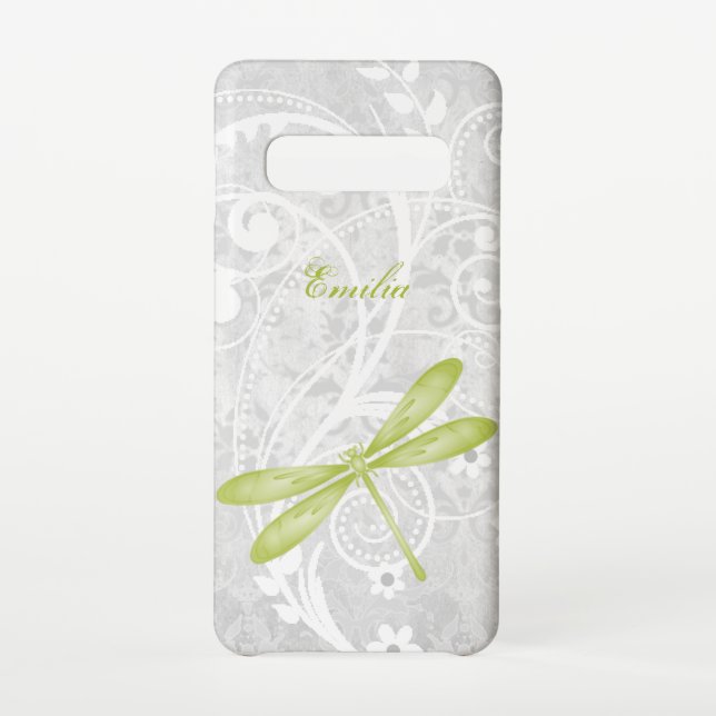 Green Dragonfly Personalise Samsung Galaxy Case (Back)