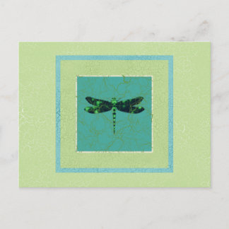 Green Dragonfly Postcard