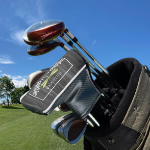 Green Dragonfly Rustic Golf Head Cover