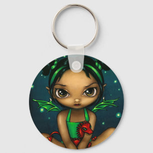 "Green Dragonling" Keychain