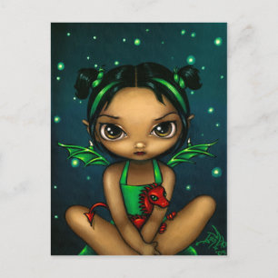 "Green Dragonling" Postcard