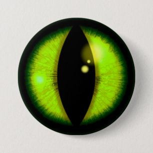 Green Dragons Eye 7.5 Cm Round Badge