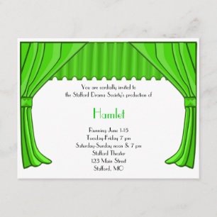 Green Drama and Theatre Invitation 1