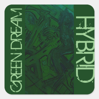 GREEN DREAM HYBRID SQUARE STICKER