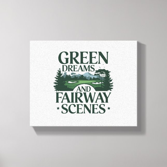 Green Dreams, Golf Trendy Canvas Print (Front)